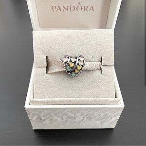 Pandora Multicolor Hearts Charm